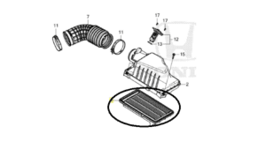 ELEMENTO FILTRO AR MOTOR - HRV 2023 2024 TOURING